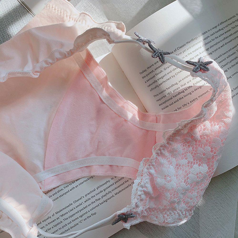 Quần Lót Cotton Lưng Vừa Họa Tiết Ngôi Sao Ngọt Ngào Cho Nữ