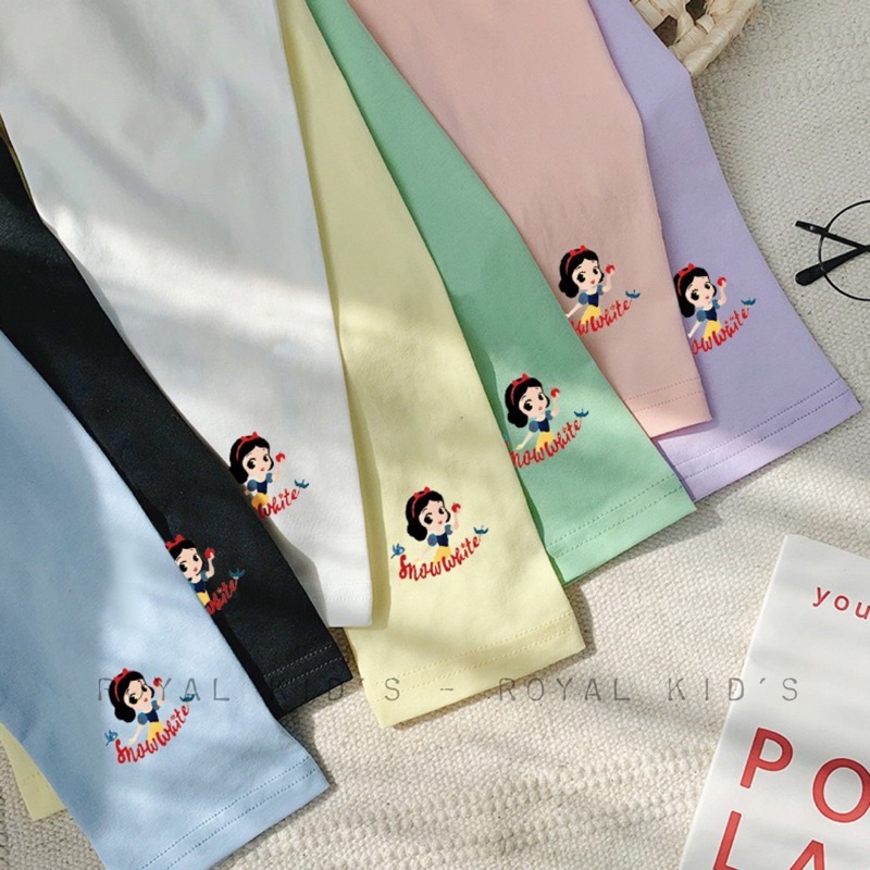 Quần Elsa dài thu đông bé gái quần legging cho bé chất bozip elsa từ 7-23kg
