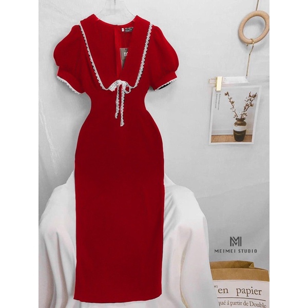 Đầm body cổ ren bigsize 50-90kg