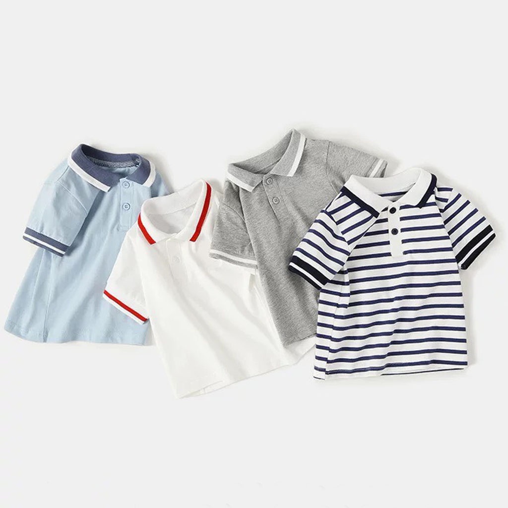 Áo Polo cho bé trai LILA KIDS, Áo cho bé chất cotton hàng cao cấp cho bé từ 10-25kg