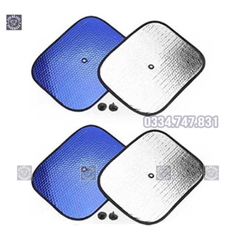 Tấm chắn nắng ô tô loại dày có lớp tráng bạc giúp che nắng giảm nhiệt độ trong xe bảo vệ nội thất khỏi nắng