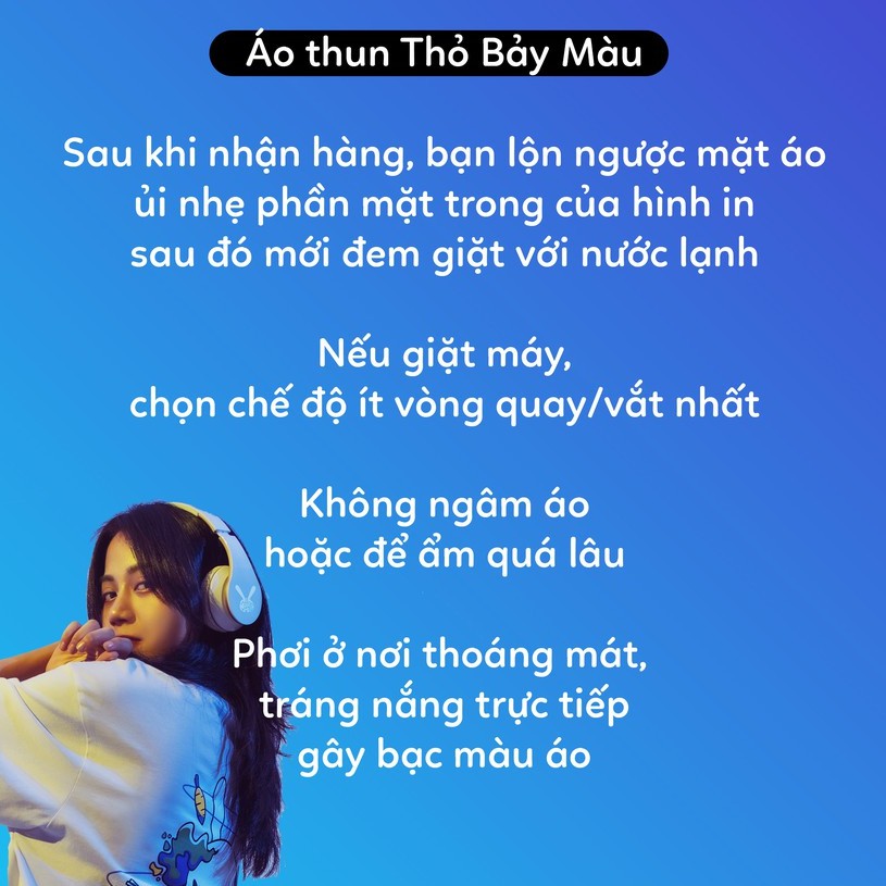 [Mã LT50 giảm 50k đơn 250k] Áo thun Unisex Thỏ Bảy Màu Integration - TALK!