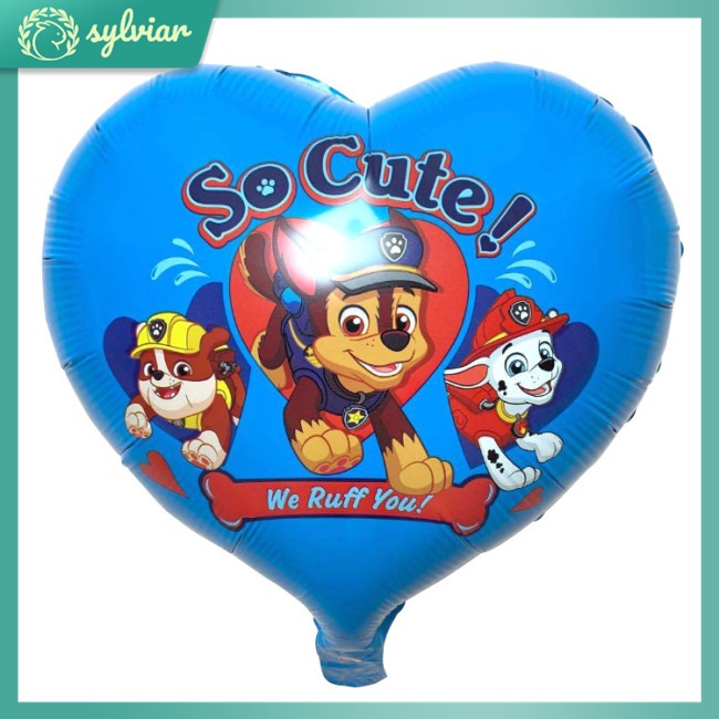 1 Bong Bóng Lá Nhôm 18 Inch Hình Paw Patrol Dễ Thương Trang Trí Tiệc Sinh Nhật