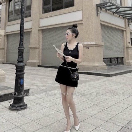 Áo ba lỗ len mongtogi cuốn viền chất len mềm co dãn tốt vanmiushop