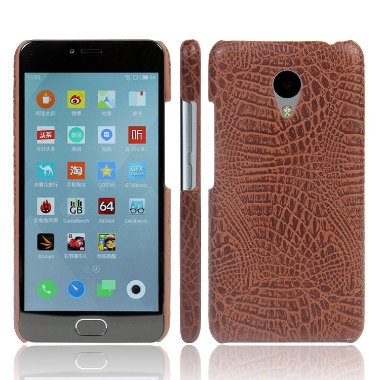 For Meizu M3 M3S case phone bag Retro Crocodile Skin PU leather Protective Cover