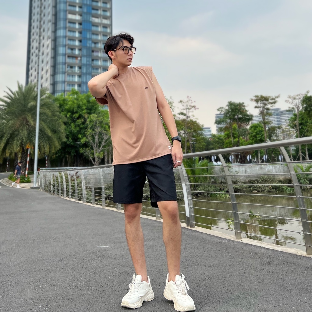Áo thun ba lỗ tanktop nam trơn SAT-03, vải cotton mềm mịn, dày dặn, trẻ trung chuẩn form SAT