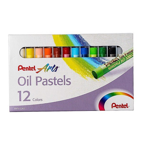 Bút Sáp Dầu Pentel PHN-12AS (12 màu)