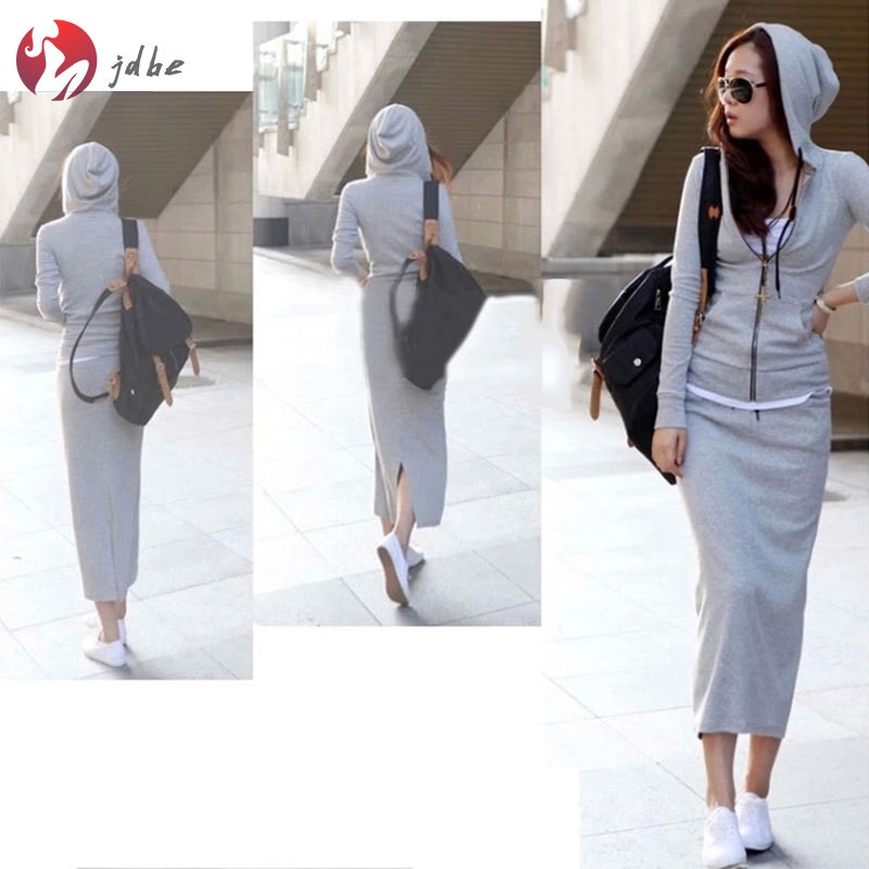 [Mã FASHIONT4WA2 giảm 10K đơn 50K] Váy bút chì co giãn eo cao 1 màu dáng xẻ bằng cotton cho nữ | BigBuy360 - bigbuy360.vn