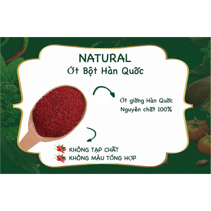 [COMBO 2 HŨ] Natural Ớt Bột Hàn Quốc DH FOODS (Shark tank) fine Foods 90gr hoàn toàn tự nhiên dùng để nấu các món ăn cay