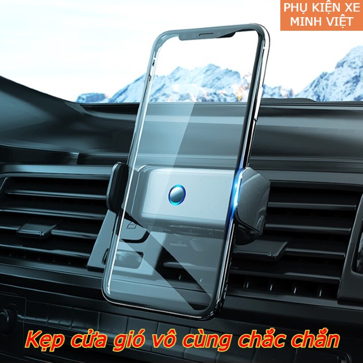 Giá đỡ điện thoại ô tô - Kẹp điện thoại ô tô cao cấp -Loại cảm ứng thông minh cao cấp xoay 360 độ mới nhất