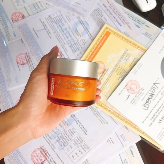 Mặt nạ Men bia cấp ẩm mềm da ALMONDS