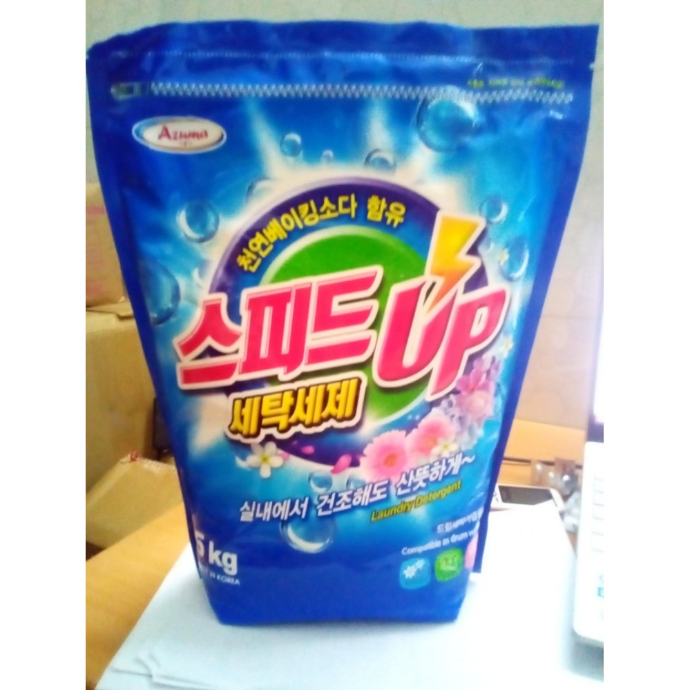 Bột giặt diệt khuẩn siêu sạch Hàn Quốc AZUMA SpeepUp hương gió biển 5kg