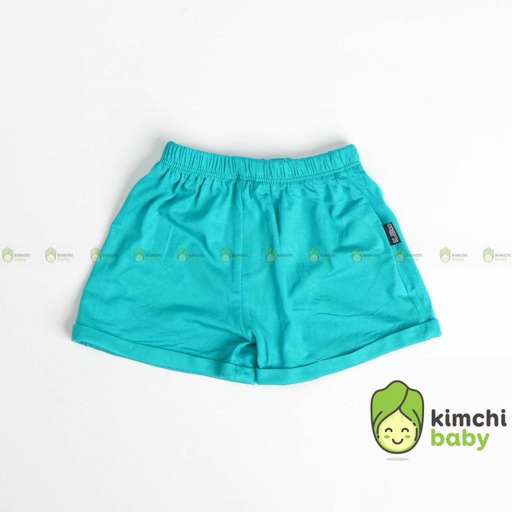 Quần short bé trai, bé gái KIMCHIBABY gập gấu vải thun lạnh, quần đùi cho bé mặc nhà mùa hè Minky Mom KWQ2102