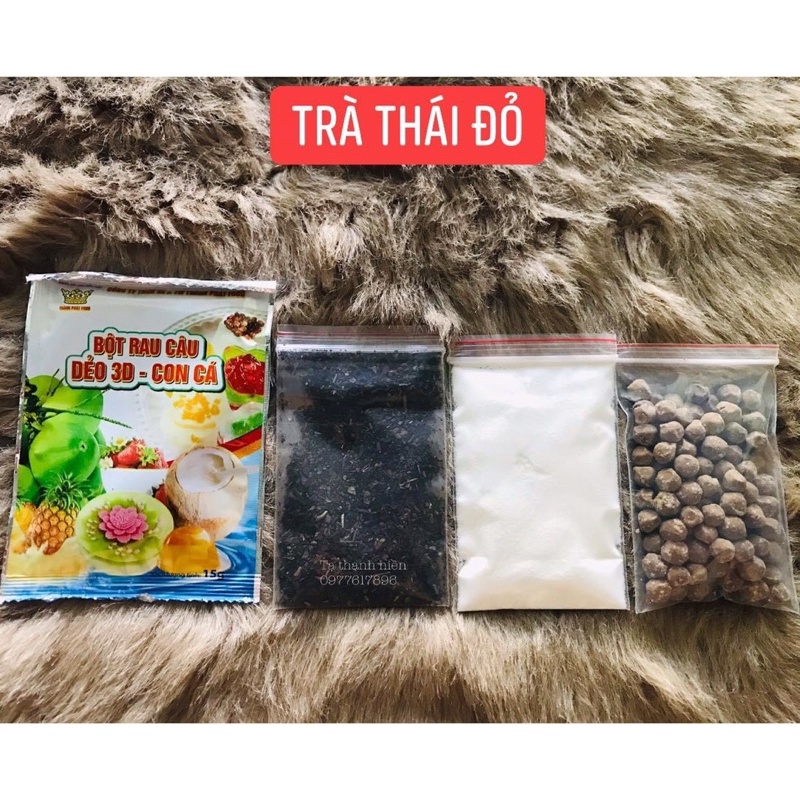 Sét trà thái đỏ 4 món