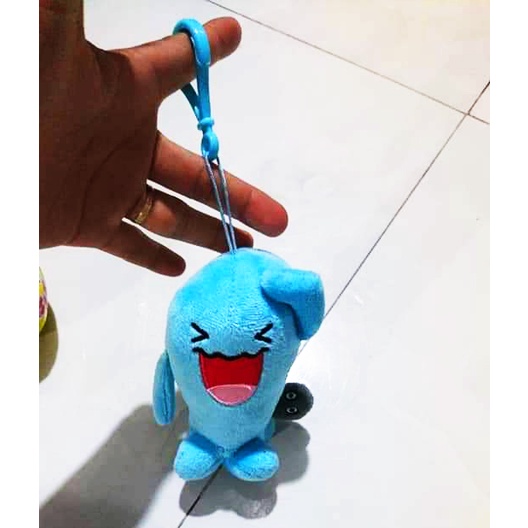 Móc Khóa Gấu Bông Pokemon Wobbuffet Xanh Vui Nhộn (12 Cm) MG60