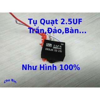 Bộ 10 tụ quat tụ quạt trần 2.5uf
