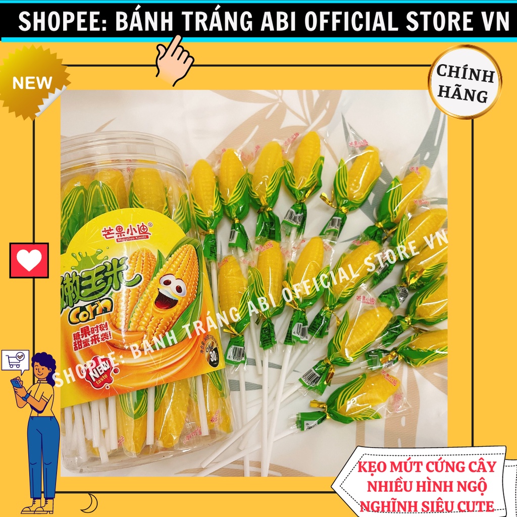 1 CÂY KẸO MÚT CỨNG LOLLIPOP NHIỀU HÌNH NGỘ NGHĨNH CUTE