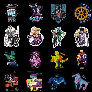 Bộ 50 Miếng Dán Trang Trí Chống Thấm Nước Hình Jojo 's Bizarre Adventure