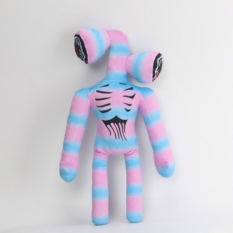 37cm Cartoon Rainbow Siren Head Plush Toy Horror Stuffed Dolls Kids Gifts Toy