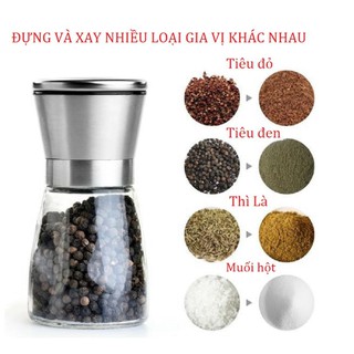 Combo 10 lọ xay tiêu inox 304 cực chất