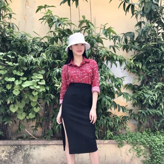 CHÂN VÁY BÚT CHÌ XẺ TÀ D70