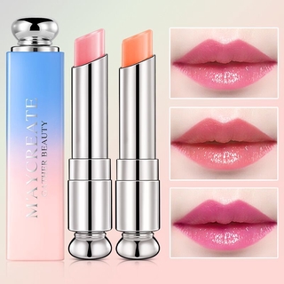 Lip balm / 3 kulay pangmatagalang moisturizing lip balm / pagbabago ng kolorete ng kolorete, hindi tinatagusan ng tubig at hindi madaling mawala ang lipstick / anti-drying / lip gloss / cosmetic / lip balm