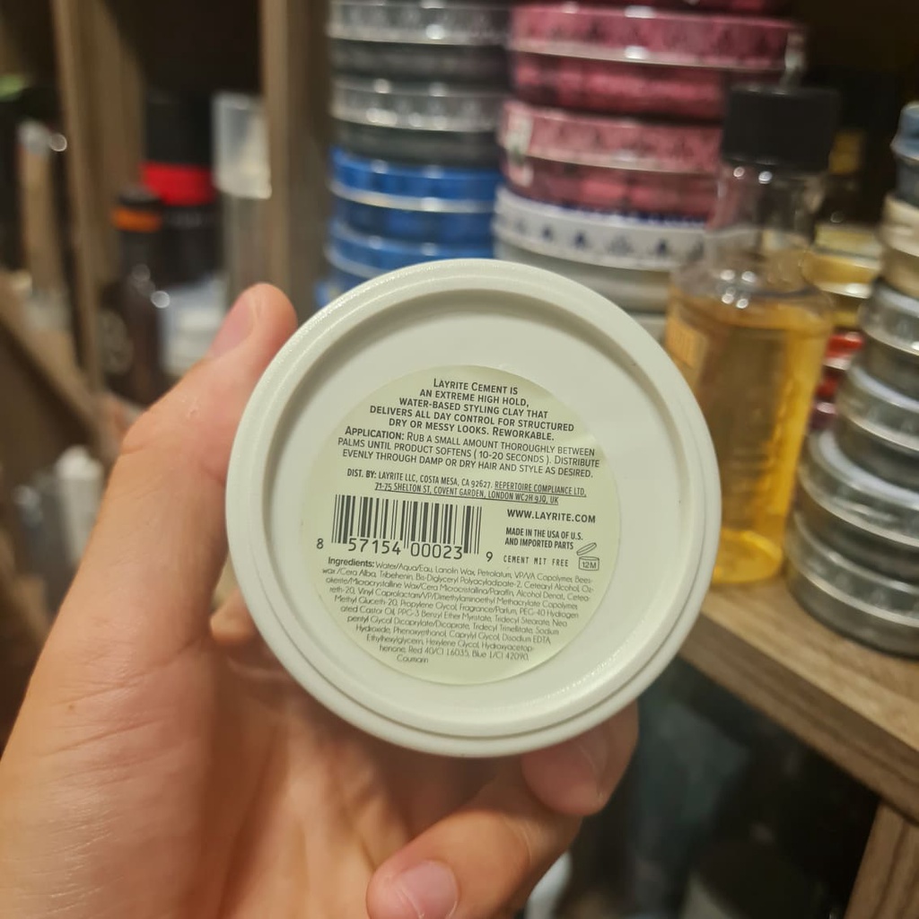 [CHÍNH HÃNG] Pomade vuốt tóc Layrite Superhold Pomade 120gr cao cấp USA