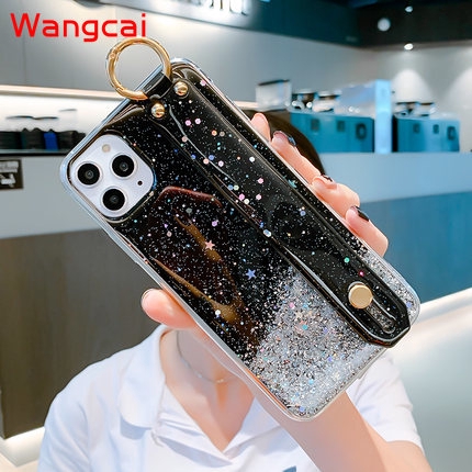 Ốp điện thoại silicone mềm có dây đeo cổ tay cho Xiaomi Redmi 9 9A 9C X10 5G Mi Note 10 Lite Note 9s 9 Pro Max K30