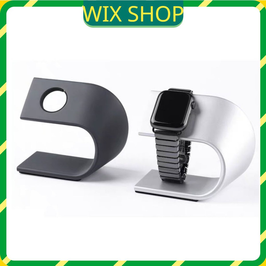 Đế dock sạc không dây Apple Watch Nhôm nguyên khối, kiêm Giá đỡ đồng hồ thông minh.