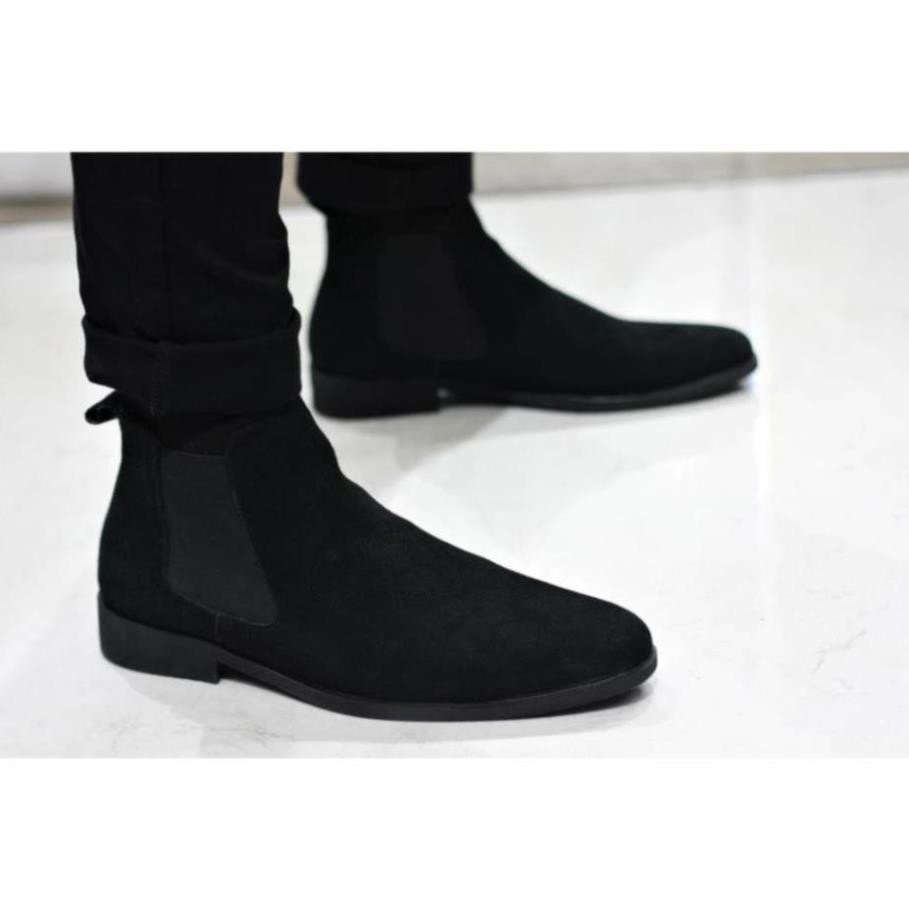 [Sale 3/3] giày chelsea boot cổ cao da bò lộn 4 Màu : Đen - Xám Nhạt - Vàng - Vàng Bò (2H - 56) Sale 11 -op1 ' ˇ 🍒