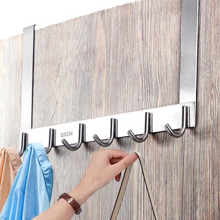 behind the Door Hook Bedroom Room Door Clothes Rack Punch Free Door Back Storage Clothes Hanging Rack Coat Hook MAK9