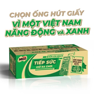 Sữa lúa mạch Nestlé Milo thùng 48 hộp x 180ml