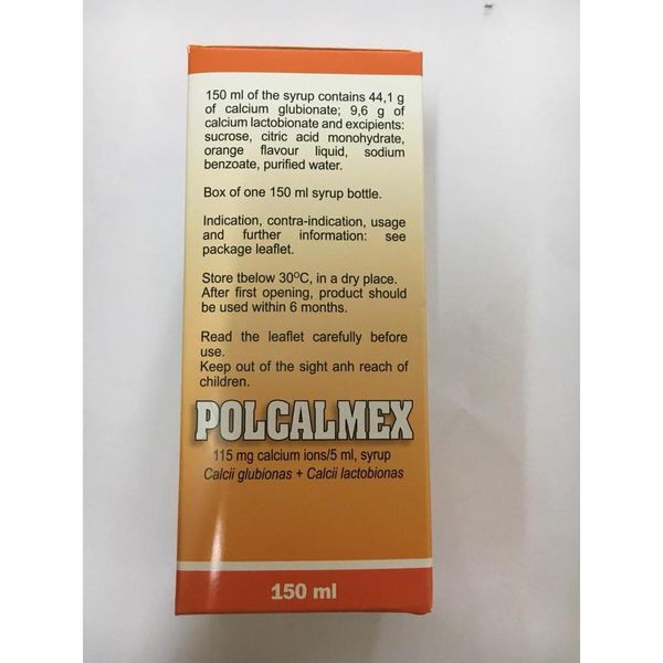 POLCALMEX 150ML BỔ SUNG CALCIUM CHO CƠ THỂ