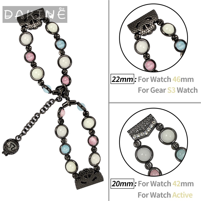 Dây đeo 20mm 22mm cho đồng hồ thông minh Samsung Galaxy Watch 3 Band 41mm/45mm/46mm/42mm/Active 2 1/S3