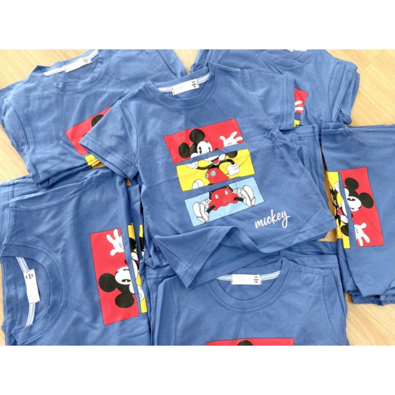 Áo mickey xanh