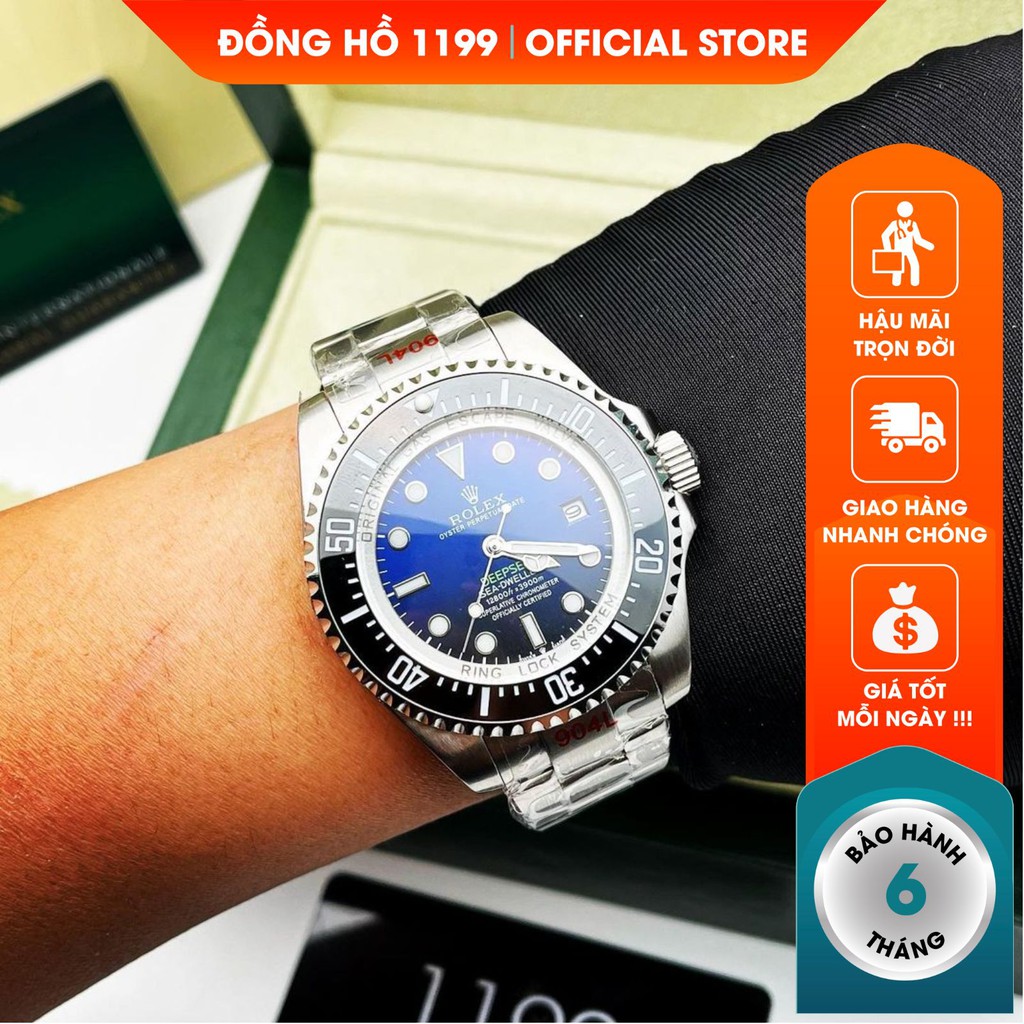 Đồng hồ cơ nam dây thép cao cấp chống nước chống xước tuyệt đối sang trọng bảo hành 6 tháng RLX1118LN - 1199 Watches | BigBuy360 - bigbuy360.vn