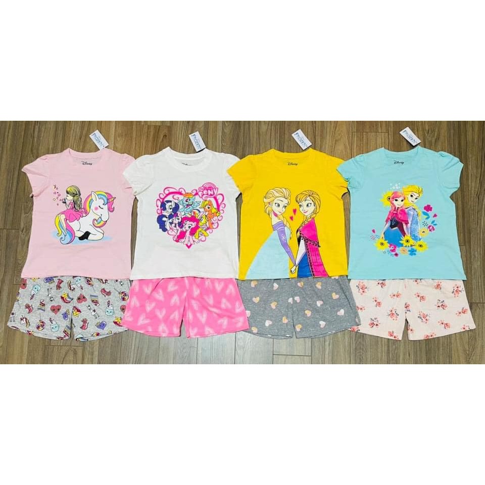 Bộ cộc tay cotton disney RIO chất cotton thấm hút mồ hôi, hàng có sẵn kèm ảnh thật, video