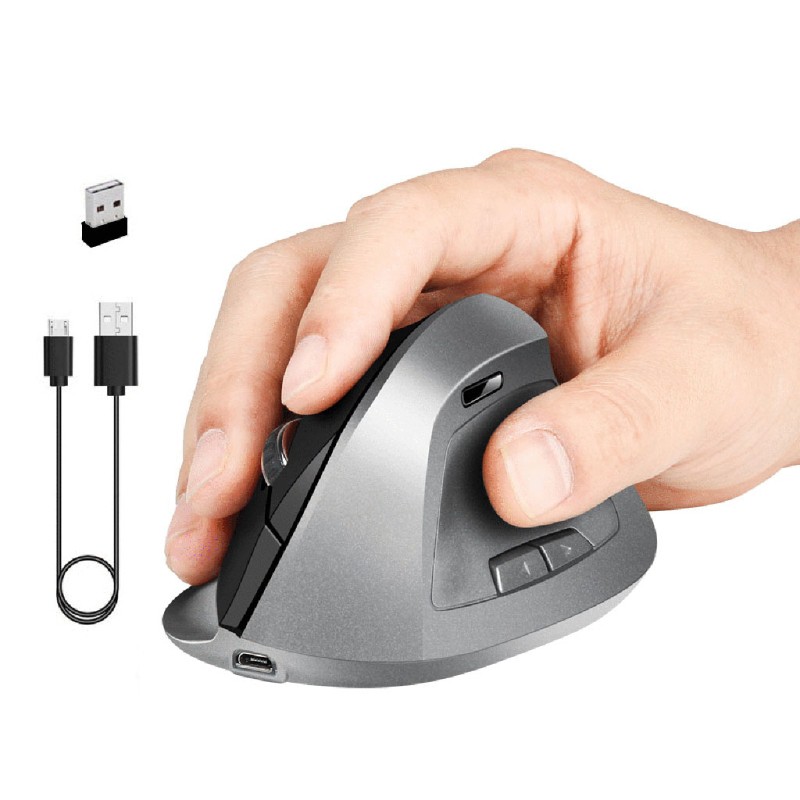 Chuột Quang Kok Ergonomic Không Dây 1600dpi 2.4ghz