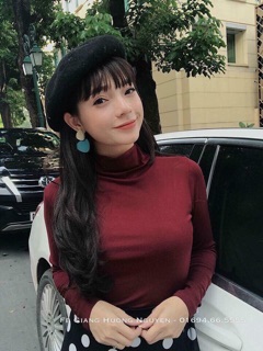 Áo len tăm cổ 3 phân