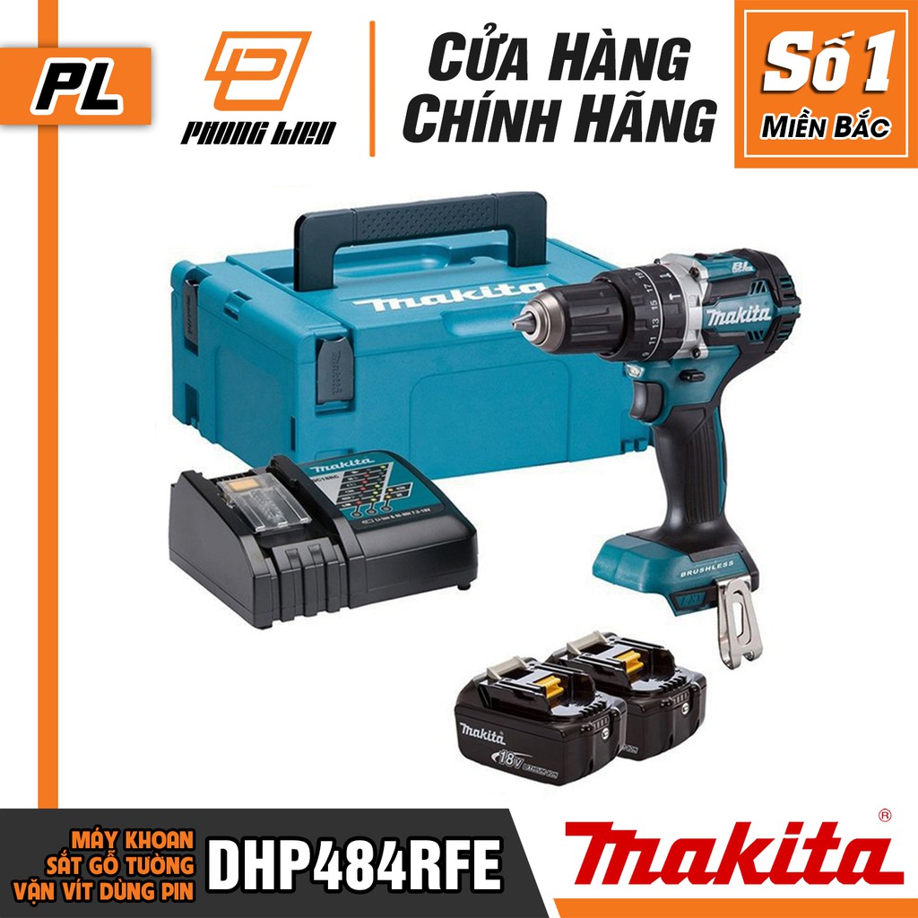 [Chính Hãng] Máy Khoan Bắt Vít Makita DHP484RFE(18V) (18V-3.0AH)