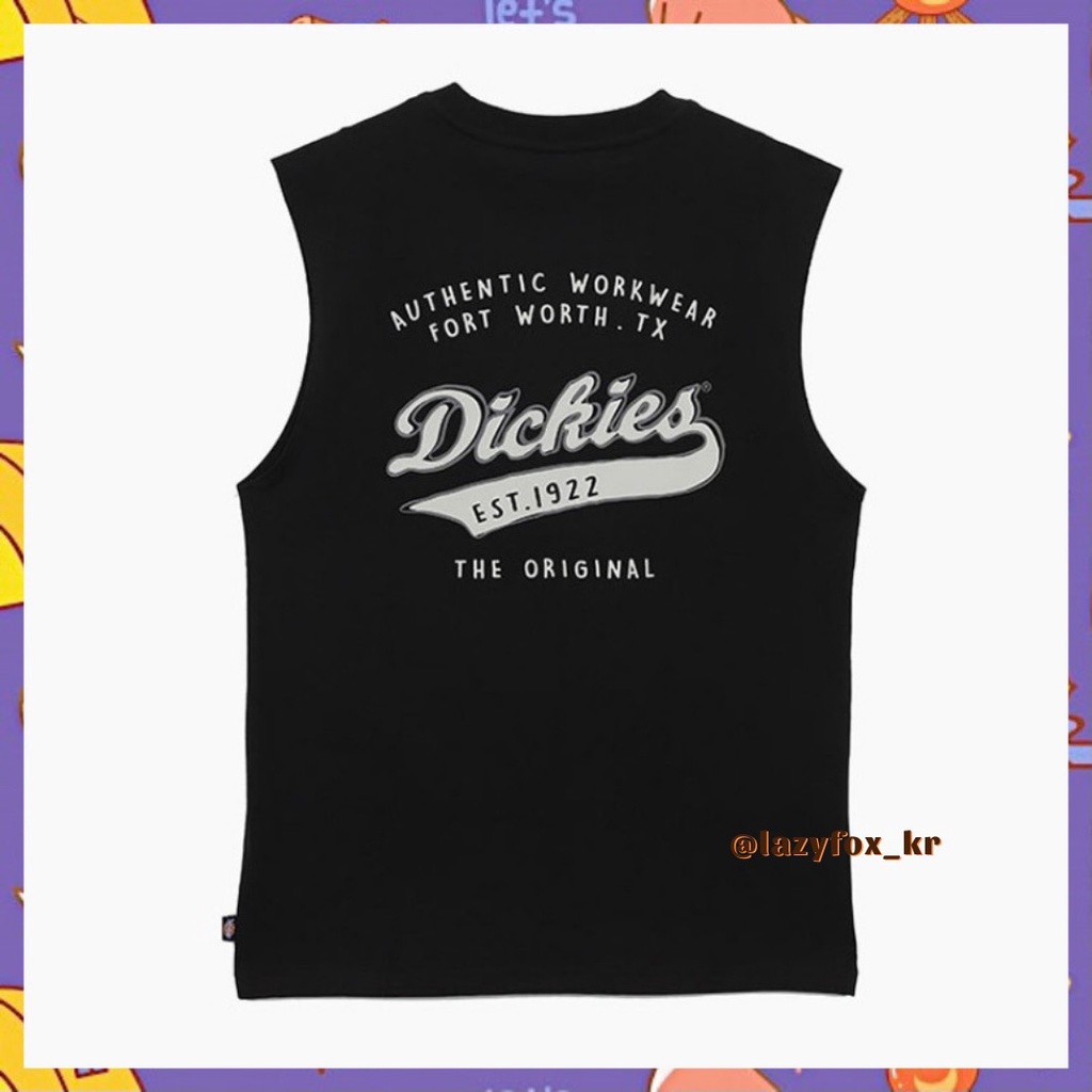 𝗗𝗜𝗖𝗞𝗜𝗘𝗦 𝑺𝒍𝒆𝒆𝒗𝒆𝒍𝒆𝒔𝒔 𝑻𝒆𝒆 / 𝑻𝒂𝒏𝒌 𝑻𝒐𝒑 - Áo thun không tay Dickies chính hãng 𝗦𝗔𝗟𝗘 🥨