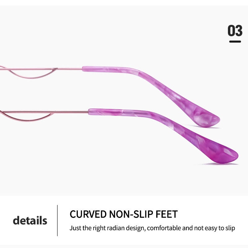 Kính Đọc Sách Không Gọng Chống Ánh Sáng Xanh Hai Công Dụng Cho Nữ