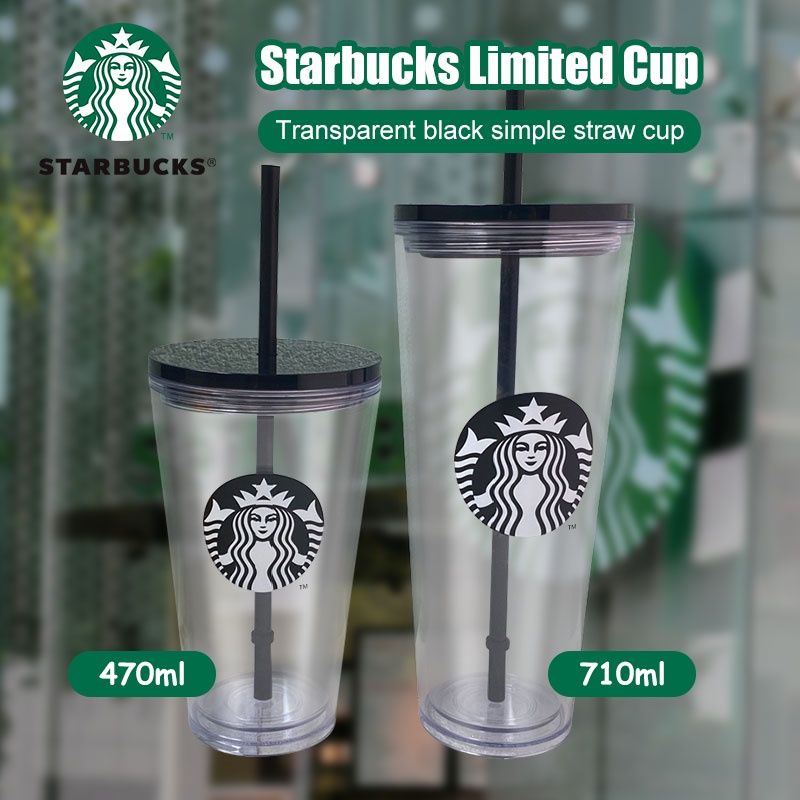 [Phổ biến] INS Style Starbucks Cup Cúp lạnh trong suốt có thể sử dụng lại Starbucks Cup 470ml/710ml