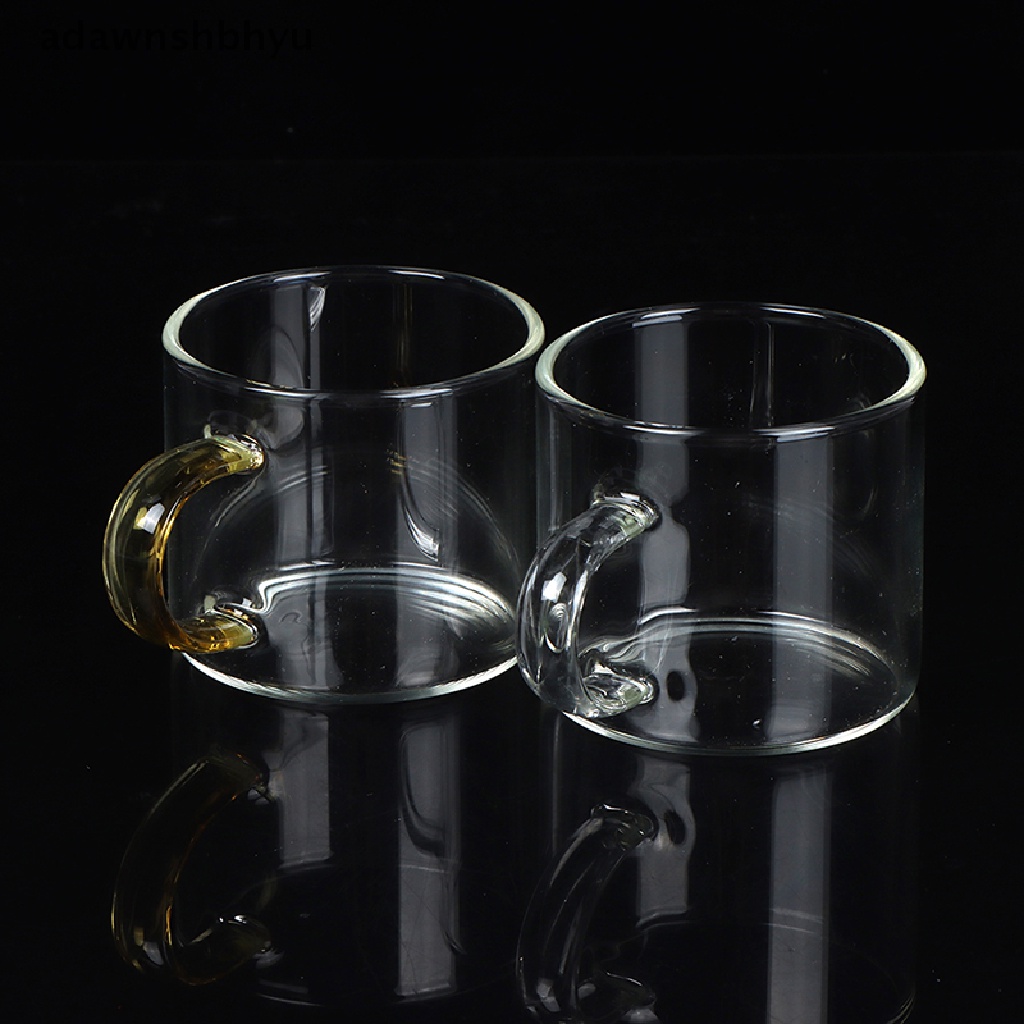 Cốc trà bằng thủy tinh borosie trong suốt cách nhiệt có tay cầm 80ml