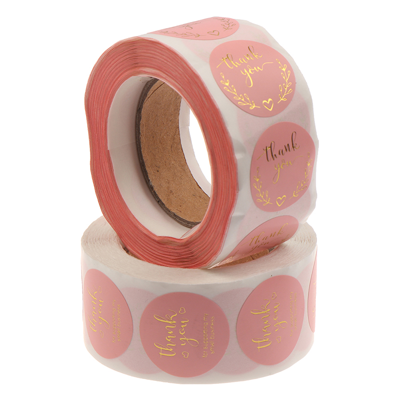 Set 500 Miếng Dán Chữ Thank You Xinh Xắn