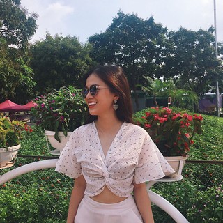 Áo twist hoa nhí