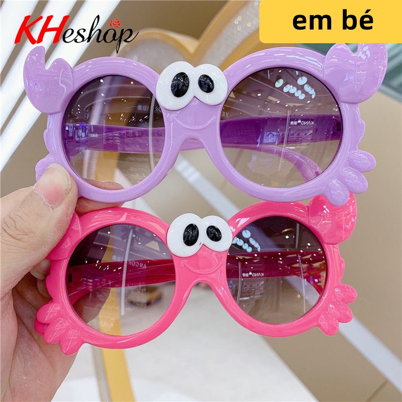Kính chụp ảnh cho bé hình Con Cua siêu đáng yêu,  Kính râm cho bé sơ sinh chống bức xạ và tia UV400, giá rẻ mã Y1542