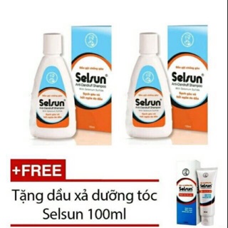 Combo 2 dầu gội 1 xả selsun 100ml