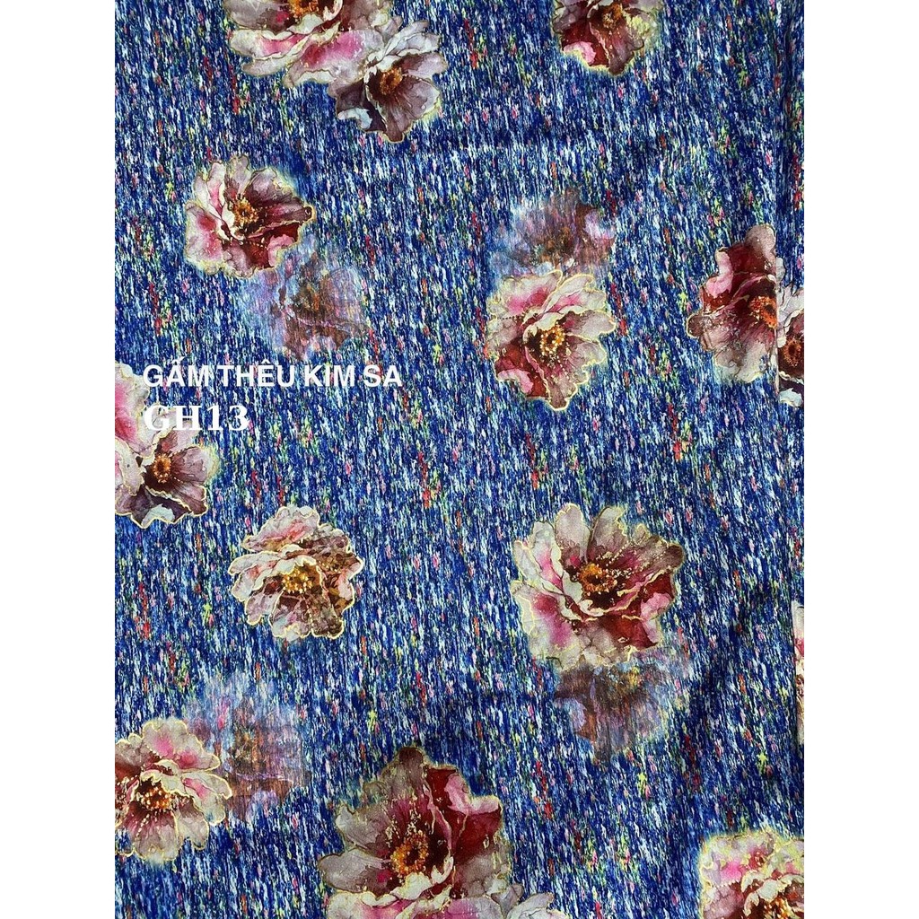 VẢI GẤM THÊU KIM SA MAY ÁO DÀI - DÒNG VẢI CAO CẤP