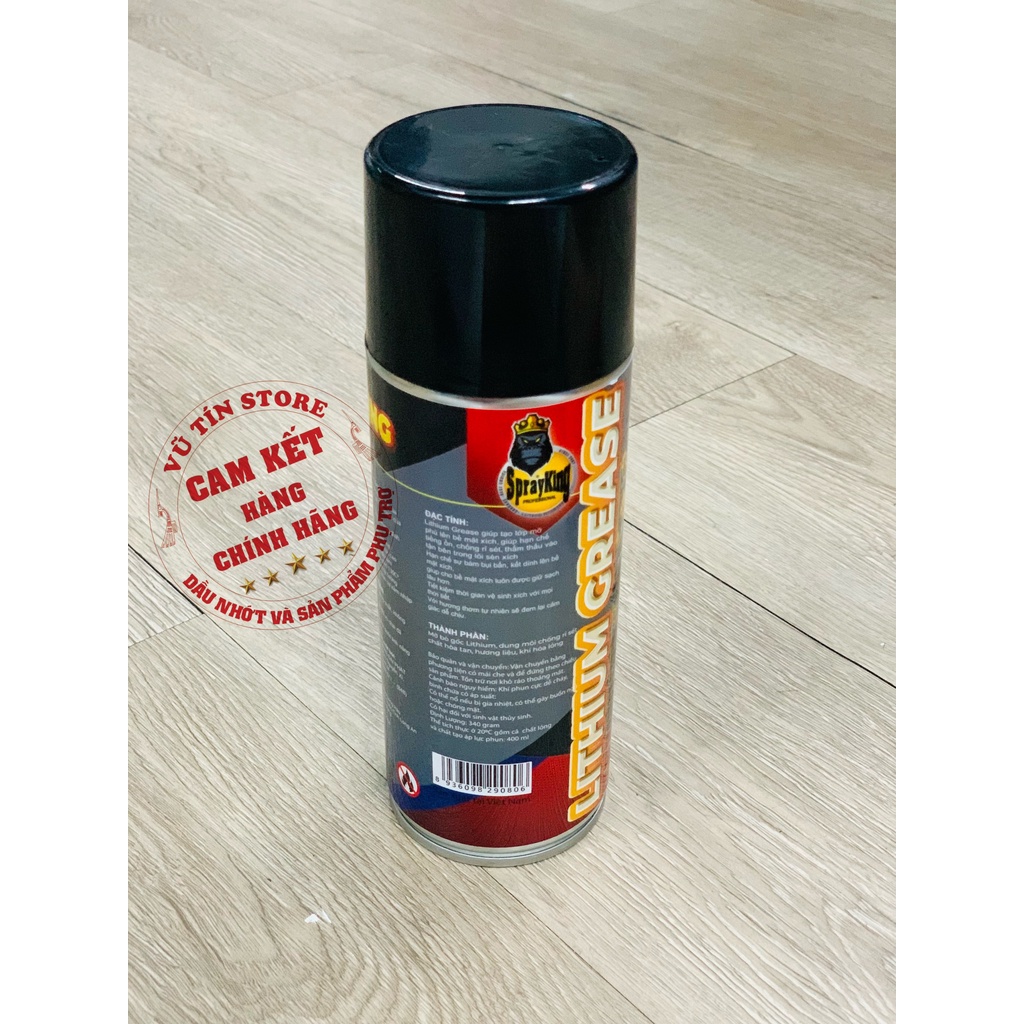 Xịt bôi trơn sên/xích Sprayking Lithium Grease Germany Chain Lube